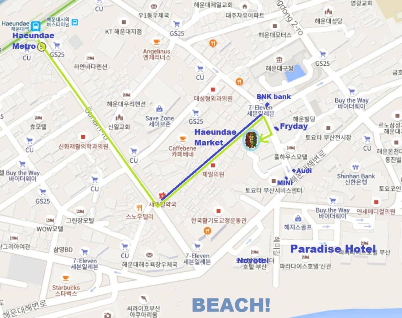 Backpackers' House Hotel Busan Bagian luar foto